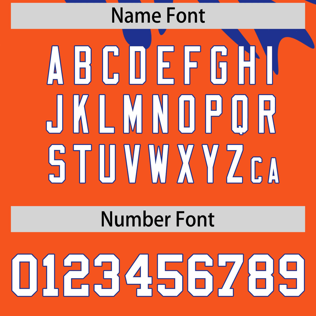 Custom Royal Blue Orange Leopard Print Pullover Sweatshirt Hoodie| KXKSHOP