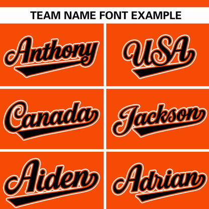 Custom Stitched Sportwear Orange Black-White Raglan Sleeves Pullover Hoodie