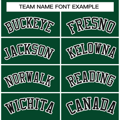 Custom Green Black-White Raglan Sleeves Stitched Sportwear Pullover Hoodie
