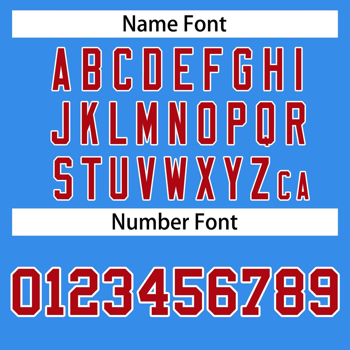 custom shirts &amp; tops name and number font