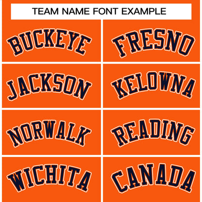 Custom Orange Navy-White Raglan Sleeves Pullover Personalized Sweatshirt Hoodie