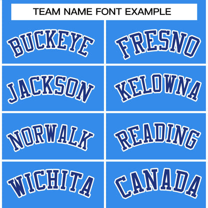 Custom Light Blue Royal-White Raglan Sleeves Pullover Personalized Team Sweatshirt Hoodie