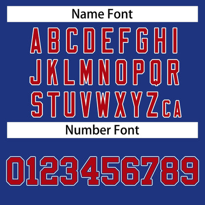 Custom Royal Red-White Raglan Sleeves Pullover Personalized Team Sweatshirt Hoodie