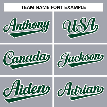 Custom Gray Green-White Raglan Sleeves Pullover Personalized Team Sweatshirt Hoodie