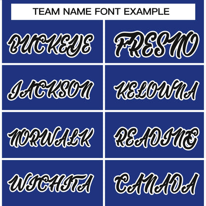 Custom Royal Black-White Raglan Sleeves Pullover Personalized Team Sweatshirt Hoodie