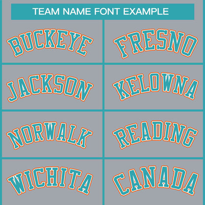 Custom Stitched Light Gray Aqua Raglan Sleeves Sports Full-Zip Sweatshirt Hoodie