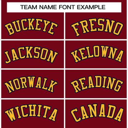 Custom Stitched Crimson Navy-Gold Raglan Sleeves Sports Pullover Sweatshirt Hoodie For Women
