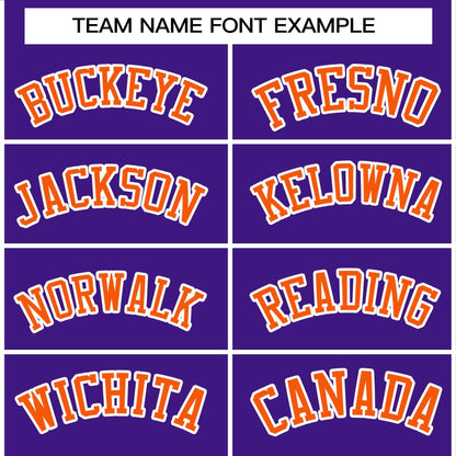 Custom Stitched Purple Orange Raglan Sleeves Sports Pullover Sweatshirt Hoodie For Women