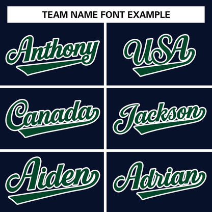 Custom Stitched Navy Green Raglan Sleeves Sports Pullover Sweatshirt Hoodie For Women
