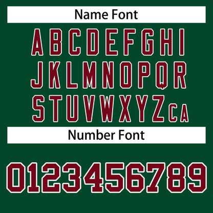 Custom Stitched Green Crimson Raglan Sleeves Sports Pullover Sweatshirt Hoodie For Men