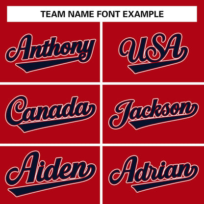 Custom Stitched Red Navy Raglan Sleeves Sports Pullover Sweatshirt Hoodie For Men