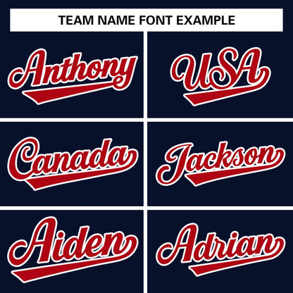 Custom Stitched Navy White-Red Raglan Sleeves Sports Pullover Sweatshirt Hoodie For Men