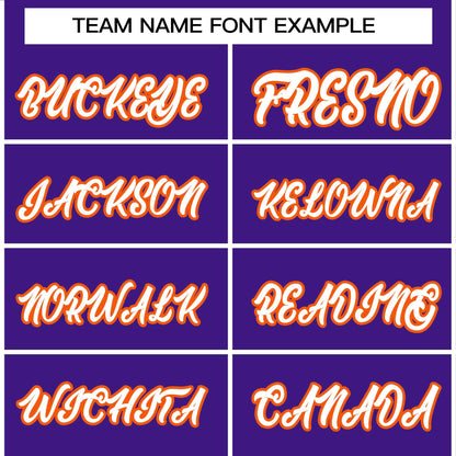 Custom Stitched Purple Orange-White Raglan Sleeves Sports Pullover Sweatshirt Hoodie For Men