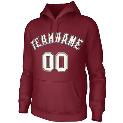 Custom Cardinal Cream-Cardinal Classic Style Sweatshirts Uniform Pullover Hoodie