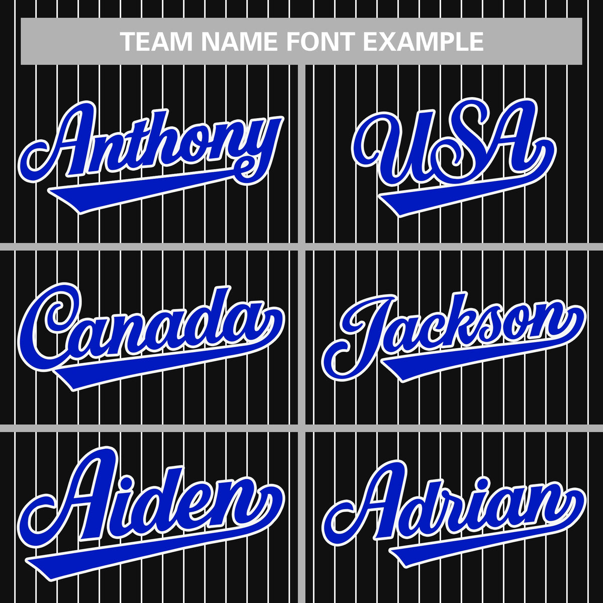 Custom Black Royal-White Stripe Fashion Authentic Baseball Jersey