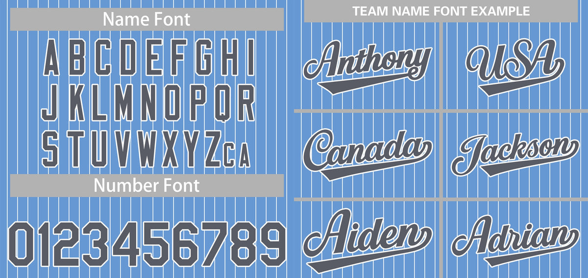 Custom Light Blue Navy-White Stripe Fashion Authentic Baseball Jersey