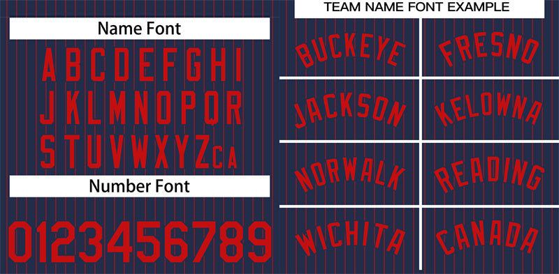 Custom Navy Red Stripe Fashion Authentic Baseball Jersey