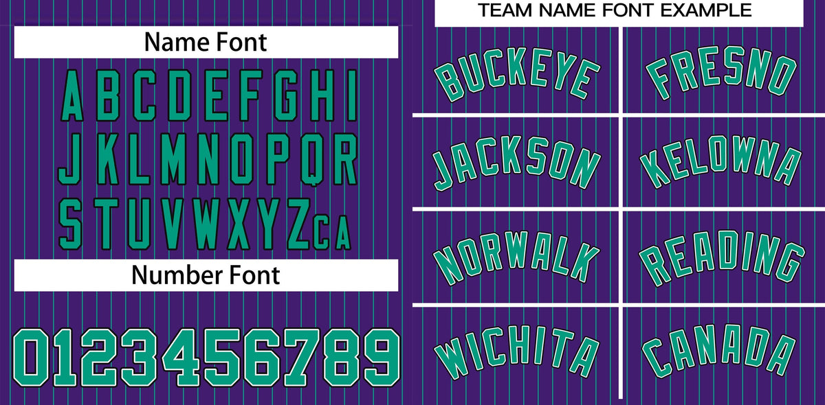 Custom Purple Teal-Black Stripe Fashion Authentic Baseball Jersey