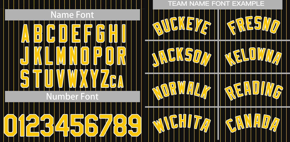 Custom Black Gold-White Stripe Fashion Authentic Baseball Jersey