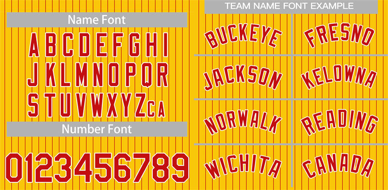 Custom Yellow Red-White Stripe Fashion Authentic Baseball Jersey