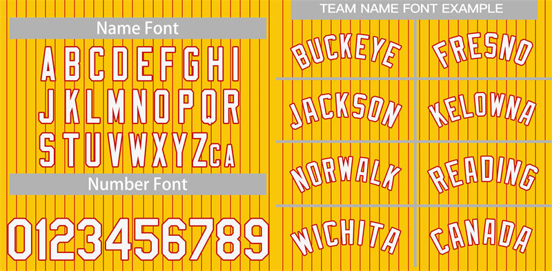 Custom Yellow White-Red Stripe Fashion Authentic Baseball Jersey