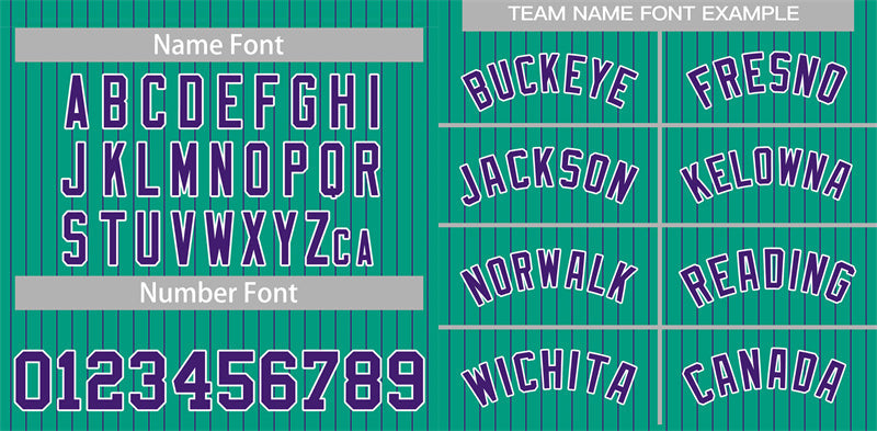 Custom Teal Purple-White Stripe Fashion Authentic Baseball Jersey