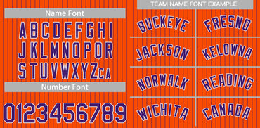 Custom Orange Purple-White Stripe Fashion Authentic Baseball Jersey