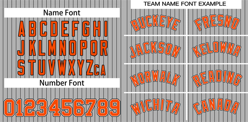 Custom Gray Orange-Black Stripe Fashion Authentic Baseball Jersey
