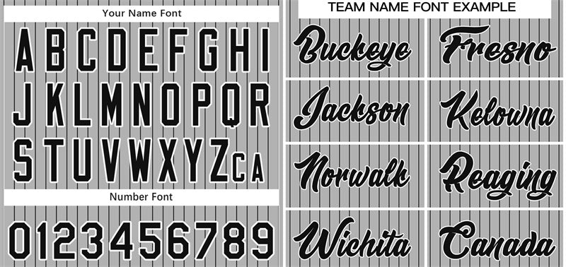 Custom Gray Black-White Stripe Fashion Authentic Baseball Jersey