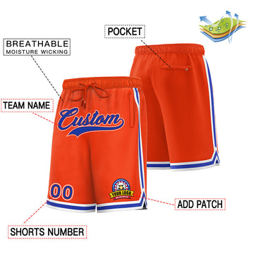 Custom Red Blue Basketball Shorts