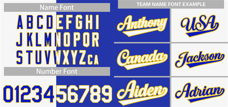 Custom White Royal-Gold Hook Split Fashion Authentic Baseball Jersey