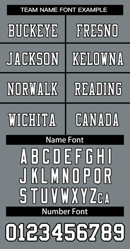 Custom Gray White-Black Classic Style Authentic Football Jersey