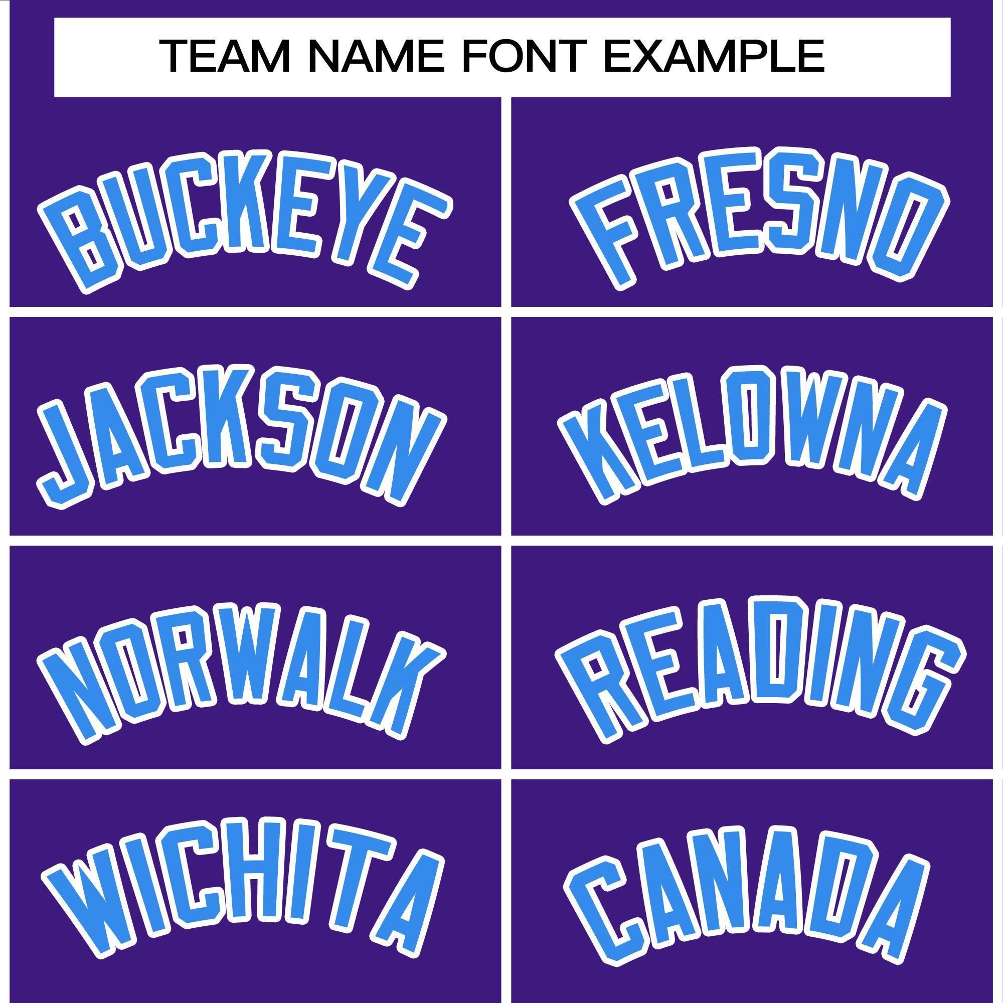 Custom Purple Powder Blue-White Raglan Sleeves Varsity Full-Snap Letterman Jacket