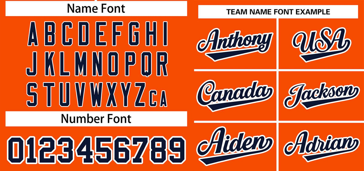 Custom Orange Navy-White Classic Style Authentic Two-Button Baseball Jersey