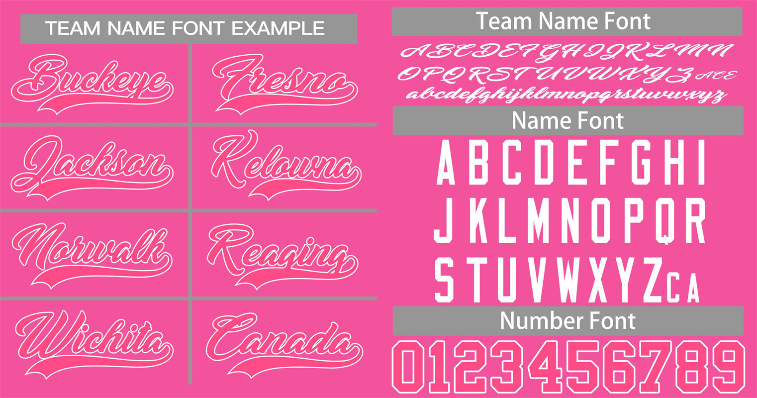 Custom Pink White-Gray Classic Style Authentic Baseball Jersey