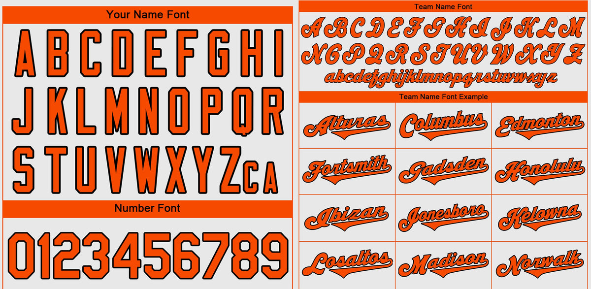 Custom White Orange-Black Classic Style Authentic Baseball Jersey