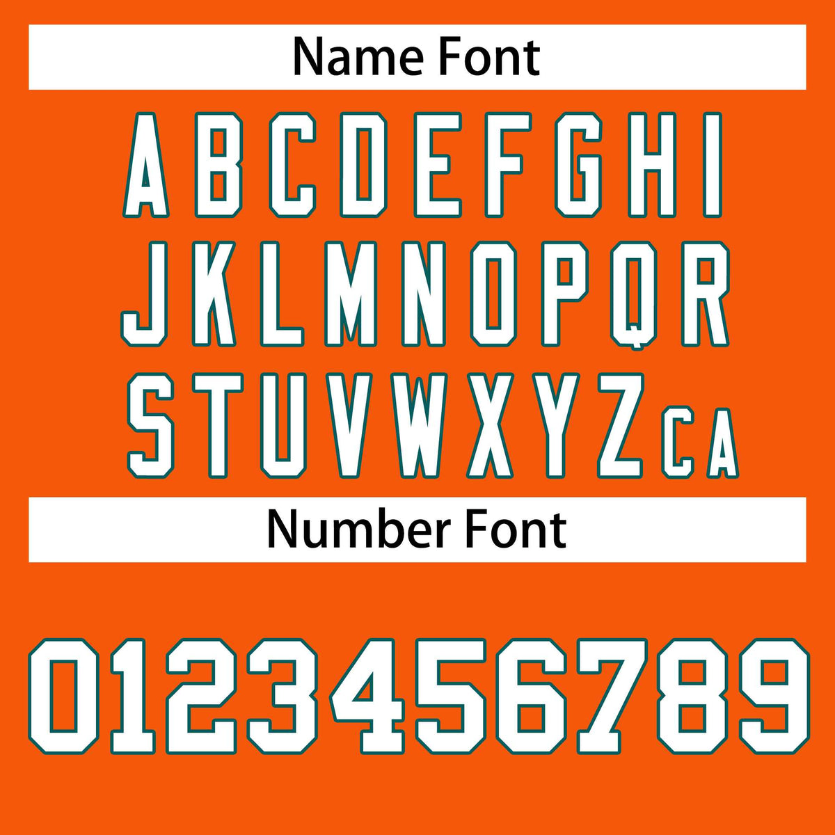 Custom Orange White-Aqua Classic Style Hockey Jersey