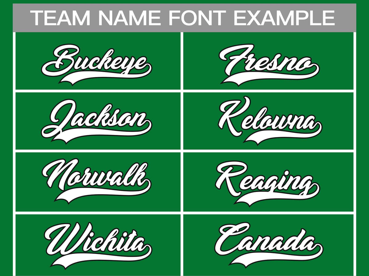 Custom Kelly Green White-Black Classic Style Hockey Jersey