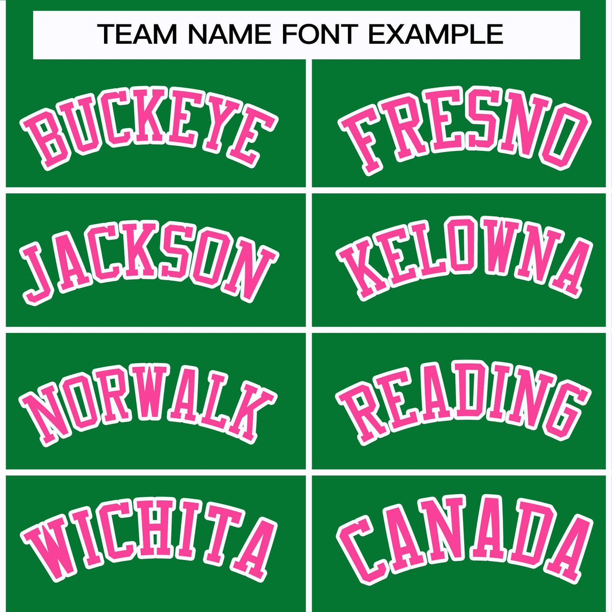 Custom Kelly Green Pink-White Classic Style Hockey Jersey