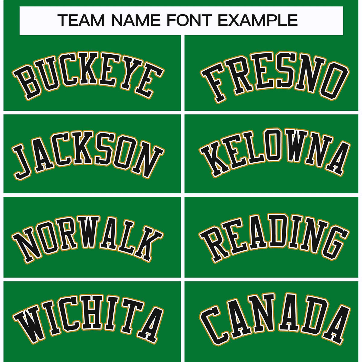 Custom Kelly Green Black White-Old Gold Classic Style Hockey Jersey