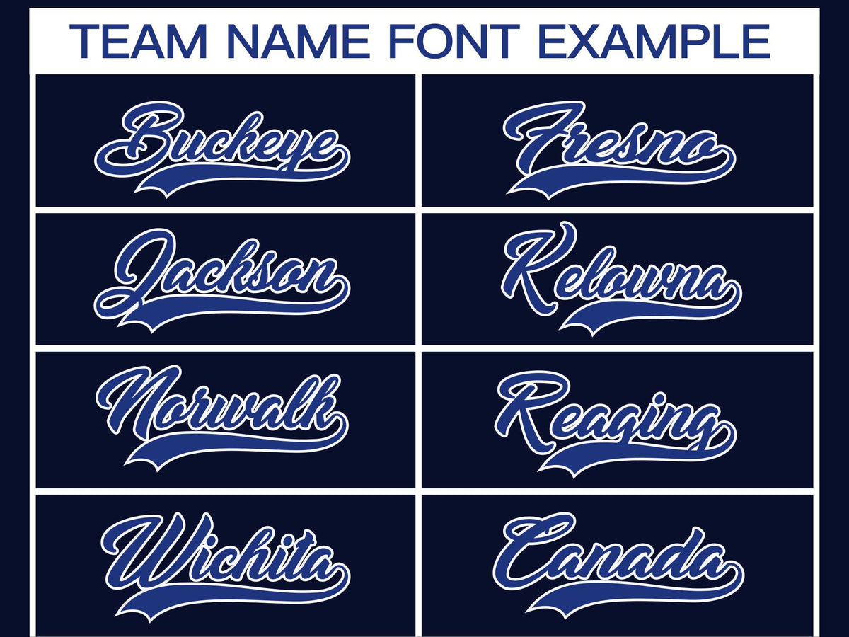 Custom Navy Royal-White Classic Style Hockey Jersey