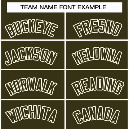 Custom Olive Olive-Khaki Classic Style Hockey Jersey