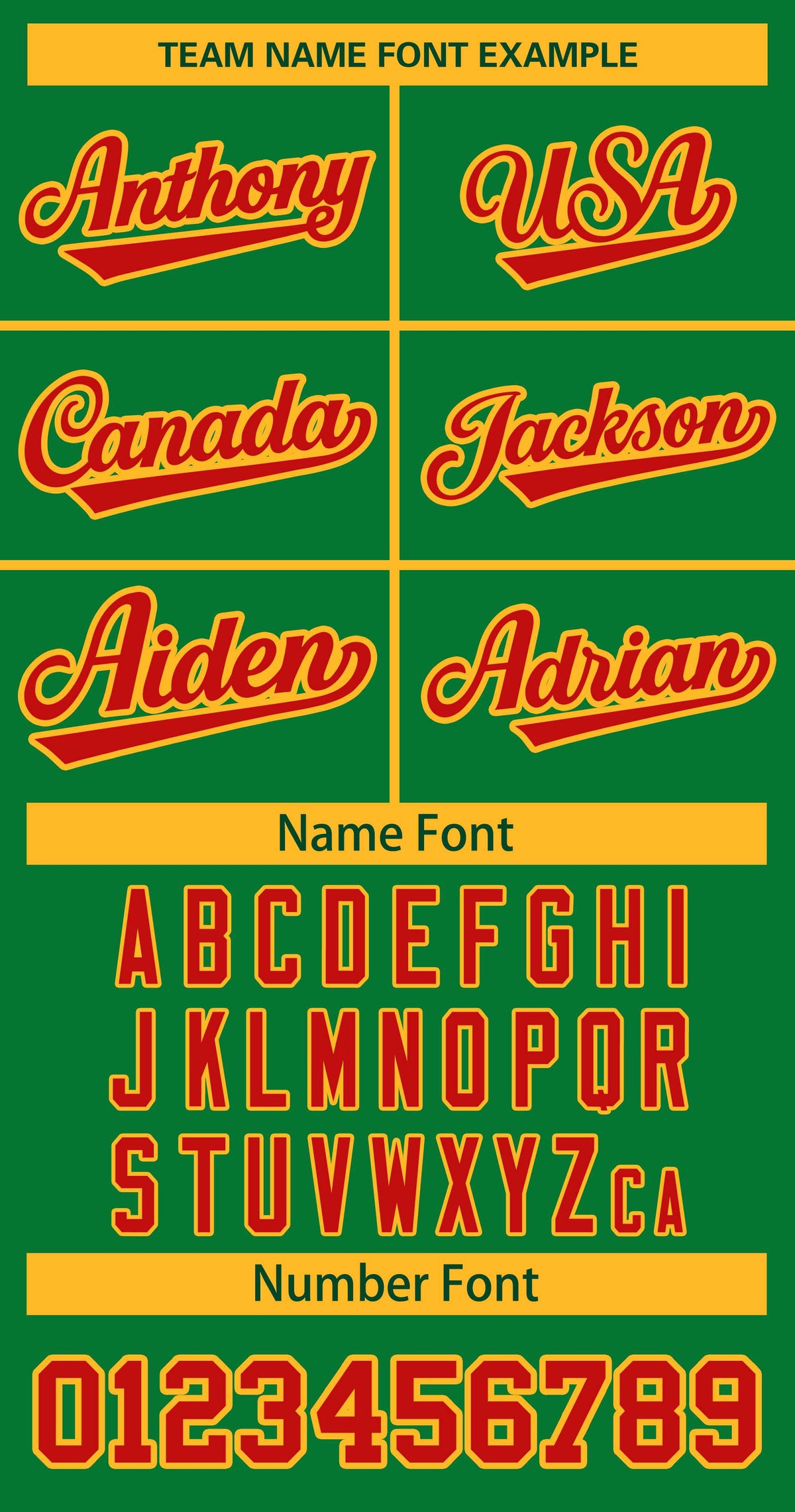 Custom Kelly Green Red-Gold Classic Style Hockey Jersey