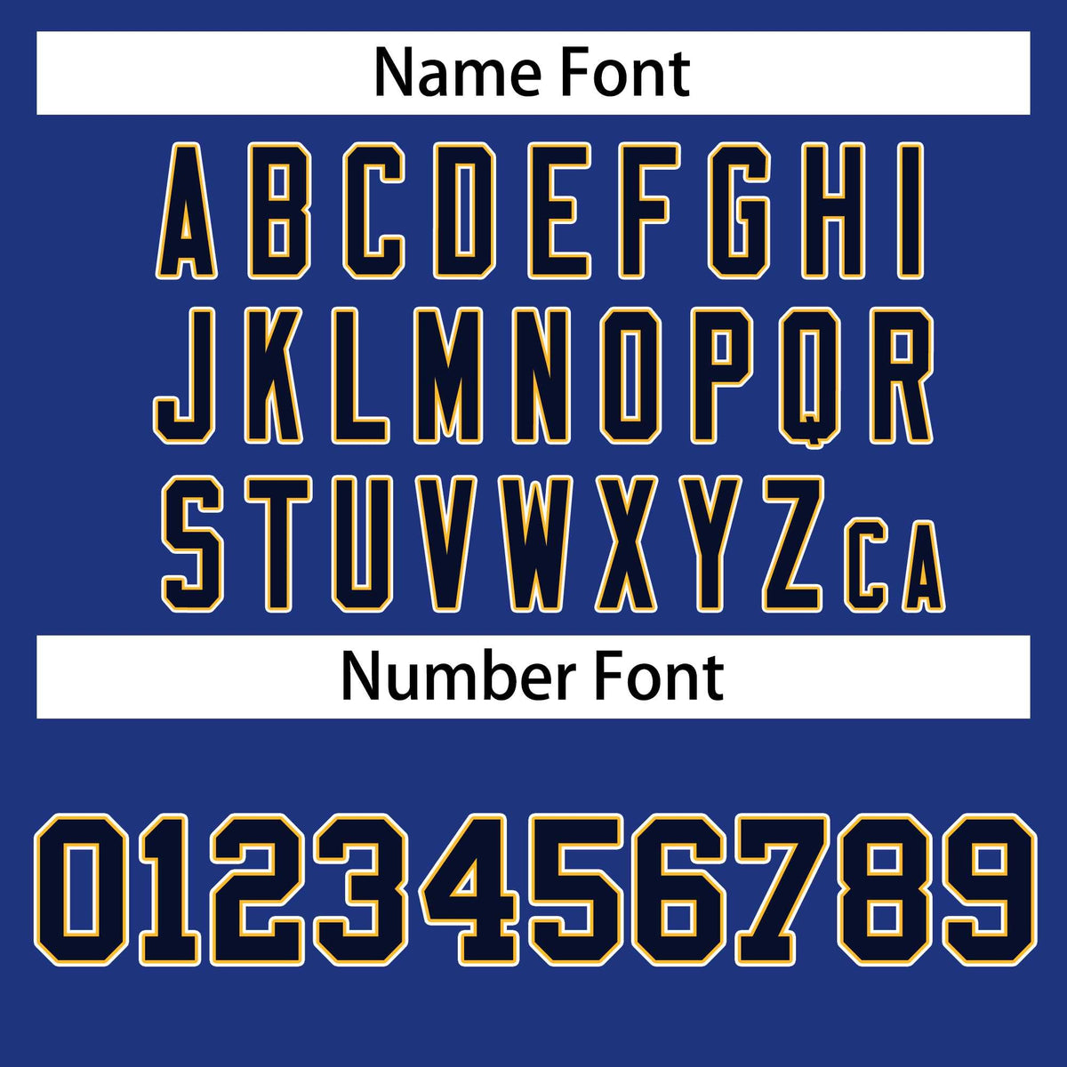 Custom Royal Navy Gold-White Classic Style Hockey Jersey