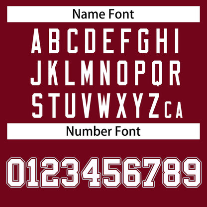 Custom Crimson White Crimson-Gray Classic Style Hockey Jersey