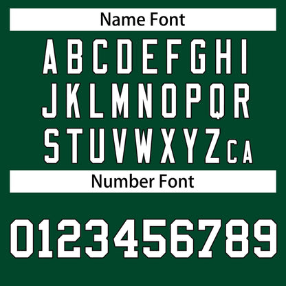 Custom Green Black-White Classic Style Hockey Jersey