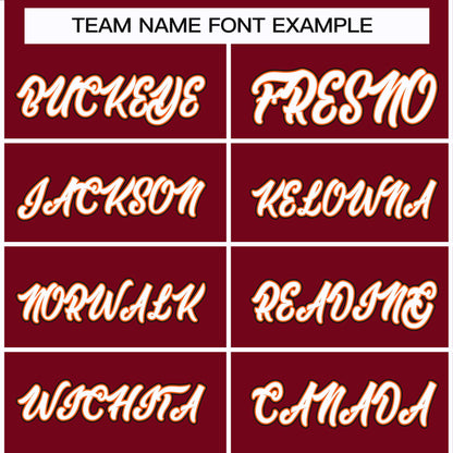 Custom Crimson White Orange-Black Classic Style Hockey Jersey