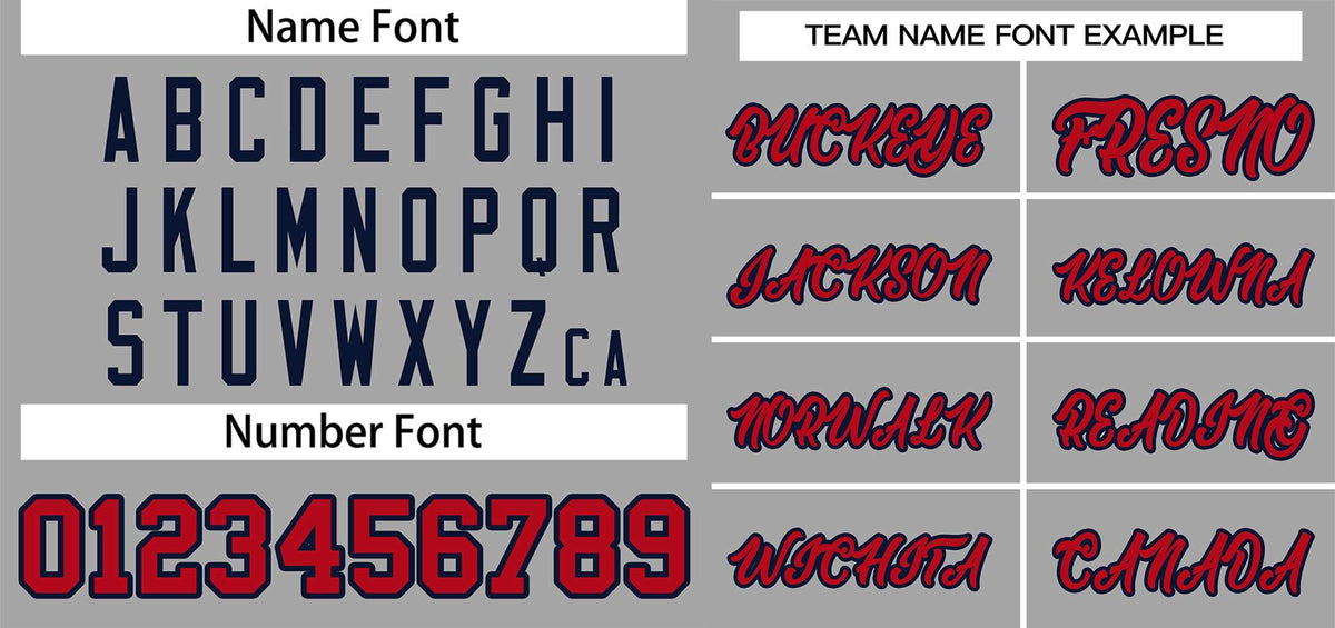 Custom Gray Red-Navy Classic Style Authentic Two-Button Baseball Jersey