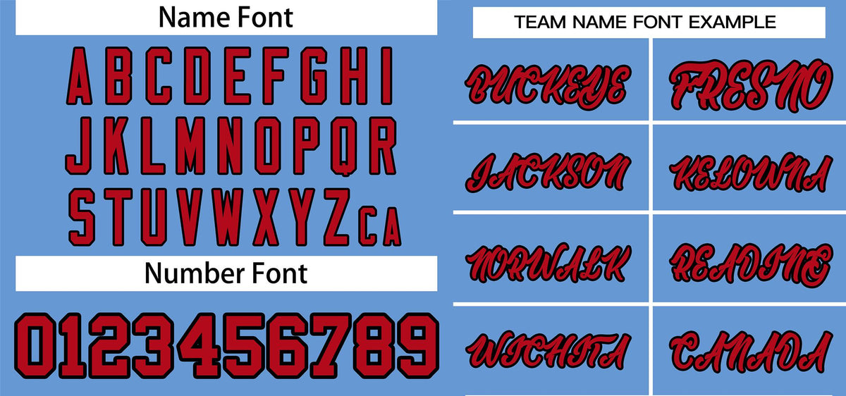 Custom Light Blue Red-White Classic Style Outdoor Authentic Pullover Baseball Jersey