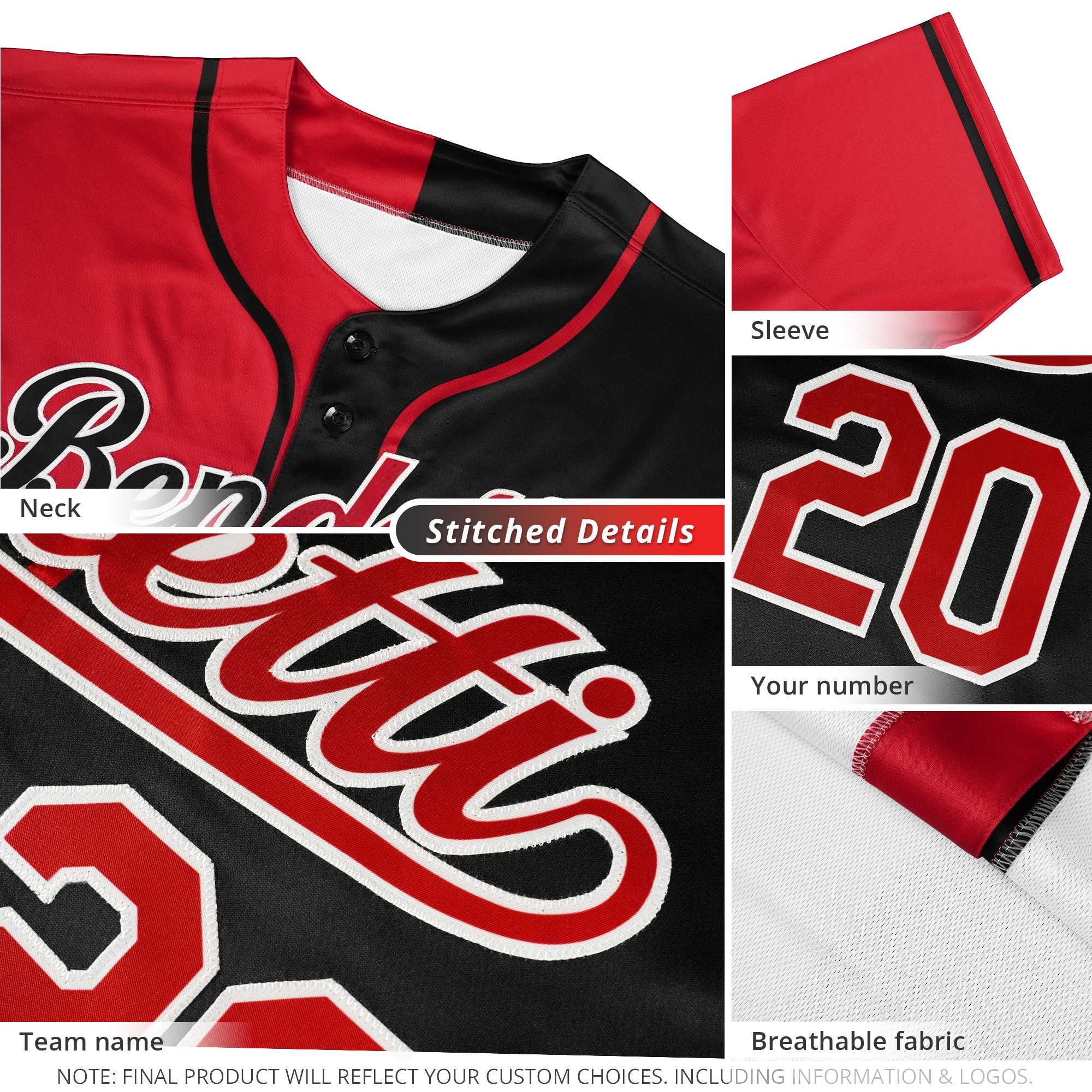 Custom Old Gold Burgundy Split Fashion Authentic Baseball Jersey